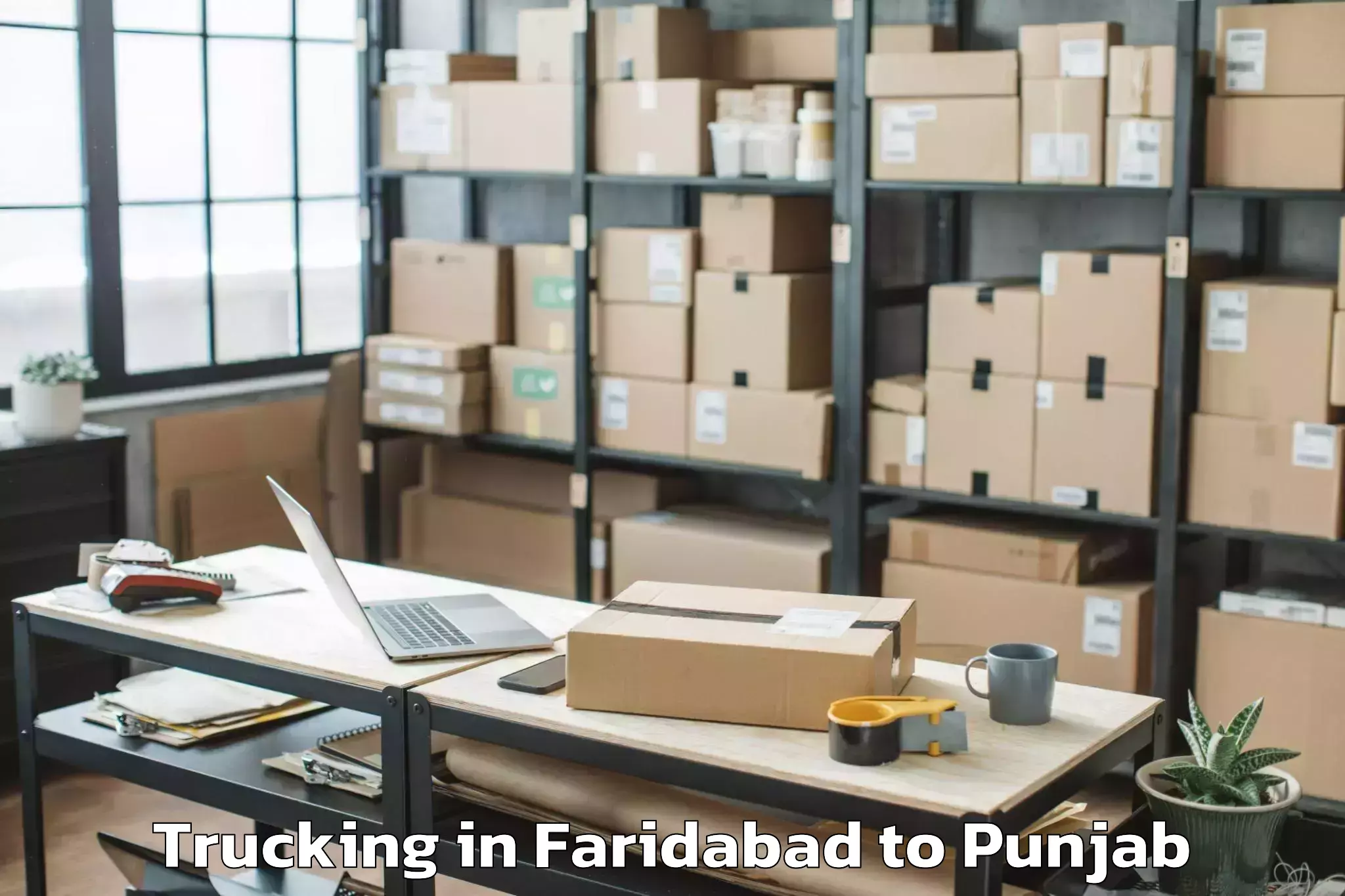 Top Faridabad to Rangra Trucking Available